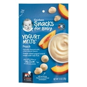 Gerber Snacks for Baby Yogurt Melts, Peach, 1 oz Bag