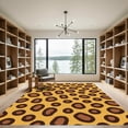 thumbnail image 2 of ODIKA 2'x3' Machine Washable Non-Slip Area Rug, Wild Cat Print Safari Chic High Traffic Rug, Brown, 906020, 2 of 7