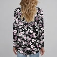 thumbnail image 4 of Aloohaidyvio Summer Long Sleeve Shirts for Women 2025 Dressy Casual Tops Pleated Front Lightweight Blouses, 4 of 6