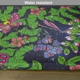 thumbnail image 6 of Ambesonne Flower Place Mats Set of 4, Tropical Vivid Petal, Standard Size, Navy Blue Fern Green, 6 of 6