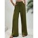 thumbnail image 1 of Pantalones casuales de pierna ancha con trapeador de color sólido versátiles de primavera y verano para mujer europea y americana, 1 of 6