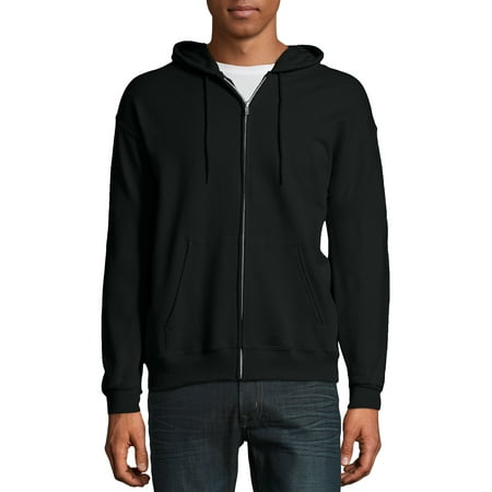 Hanes Men's Ecosmart Fleece Zip Pullover Hoodie with Front (The Best Of The Doors Zip)