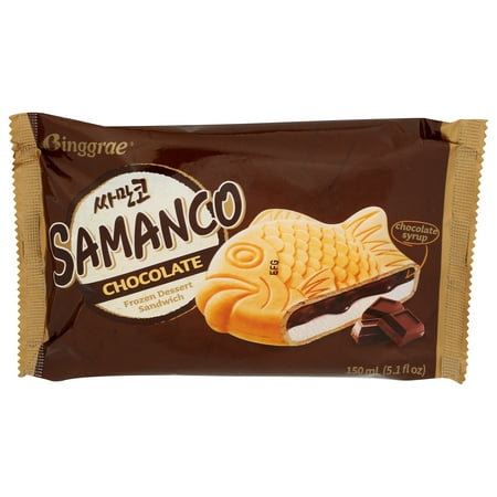Binggarae Samanco Chocolate Frozen Dessert Sandwich, 20.40 fl oz