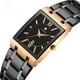 thumbnail image 4 of Reloj de cuarzo automático no mecánico con correa de acero cuadrada para hombre, reloj resistente al agua, 4 of 6