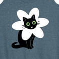 thumbnail image 3 of Instant Message - Derpy Flower Cat - Women's Racerback Tank Top, 3 of 6