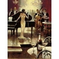 thumbnail image 2 of Heighton, Brent 19x24 Black Ornate Wood Framed with Double Matting Museum Art Print Titled - Jazz Night Out, 2 of 4