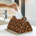 thumbnail image 6 of Cauagu Halloween Pumpkins for Large Tissue Box Cover Rectangular–Plus Size Rectangle Tissue Box Holder Long Tissue Holder for Bathroom/Car/Office Decor 7.9X4.9X4.9'', 6 of 7