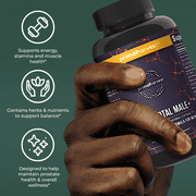 Primal Harvest Total Male + Men's Multivitamin with Vitamin D3, Zinc, Maca Root, Black Pepper Extract, 90 Count