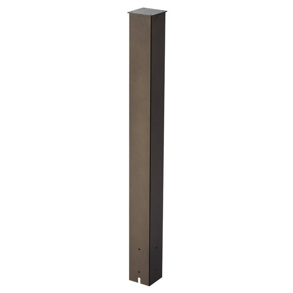 VEVOR Mailbox Post, 43 x 4 x 4 Inches, Steel In-Ground Mounting Mail Box Stand with Powder Coating Surface, Heavy Duty Metal Post Sleeve Kit for Outside Curbside Residential Use, Easy Install, Bronze