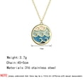 thumbnail image 3 of Wave Surfer Charm Dainty Necklace Minimalist Jewelry To Gift For Her, 3 of 4
