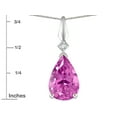 thumbnail image 3 of Star K� Created Pink Sapphire Drop Pear Shaped Pendant Necklace, 3 of 9