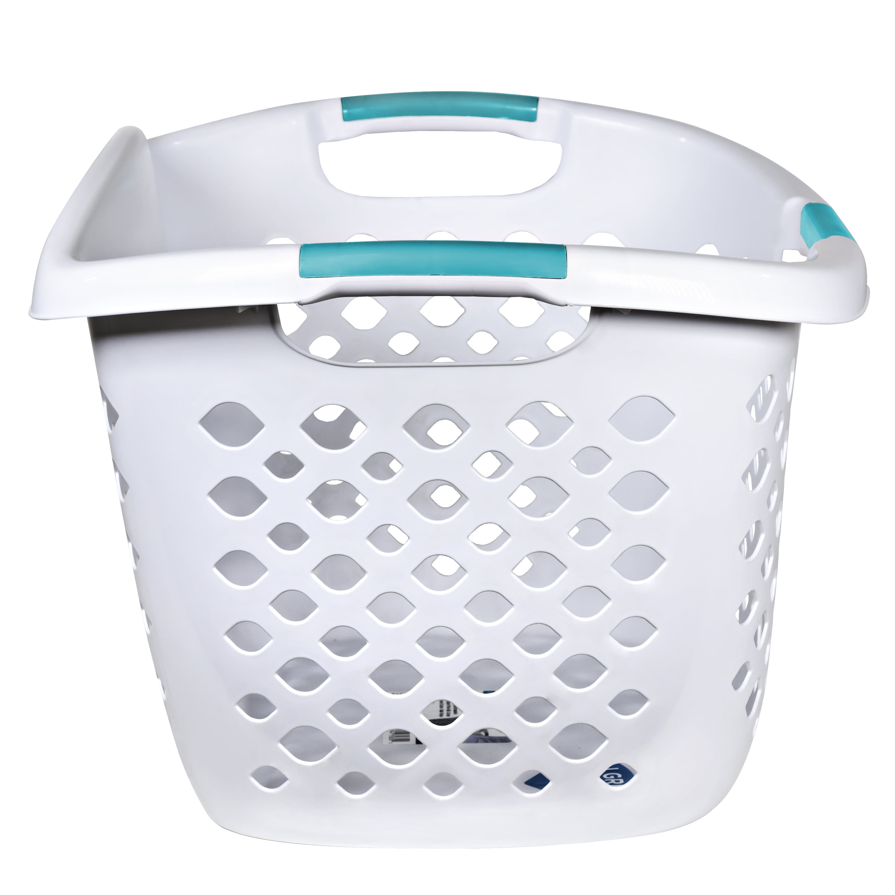 Home Logic 1.8 Bushel Hip Grip Laundry Basket, White