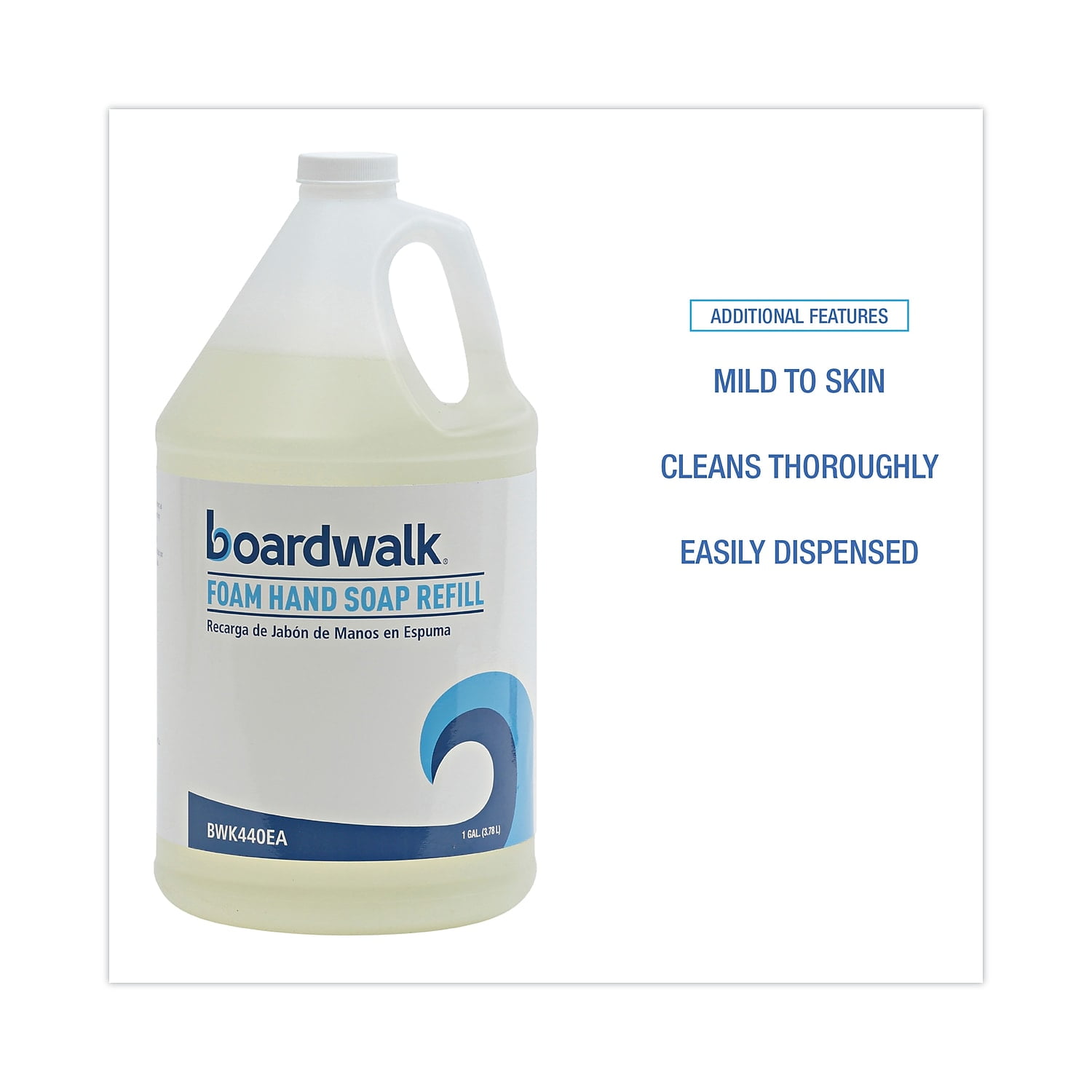 Boardwalk Foaming Hand Soap Honey Almond Scent 1 Gallon Bottle 440EA