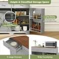 thumbnail image 6 of Topbuy Trash Bin Cabinet Tilt Out Garbage Cabinet w/ Anti-Tipping Kit & Adjustable Shelves Gray, 6 of 9