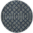 thumbnail image 4 of SAFAVIEH Soho Jarrod Geometric Wool Area Rug, Grey/Dark Blue, 3'6" x 5'6", 4 of 9