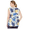 NIC+ZOE Plus Size Sun Seeker Tank Multi
