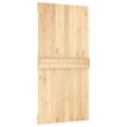 thumbnail image 3 of vidaXL NARVIK 39.4"x82.7" Solid Pine Wood Sliding Barn Door, Natural Brown, No Hardware Kits, 3 of 10