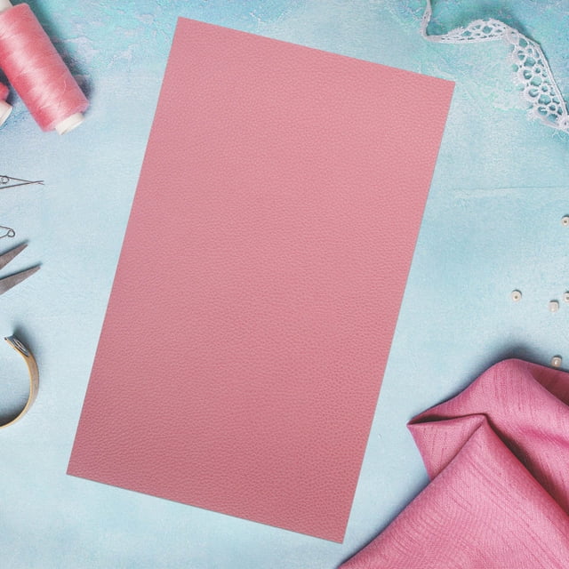 ELAYARD Hojas De Cuero Sintético Rosa Resistentes Para Crear Bolsos Y Adornos DIY Flexibles