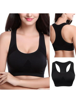 Women's Easy Front Close Wirefree Sports Bra,7 Front Hooks with Shoulder  Adjustable Hooks Shockproof High Impact Racerback Active Padded Workout