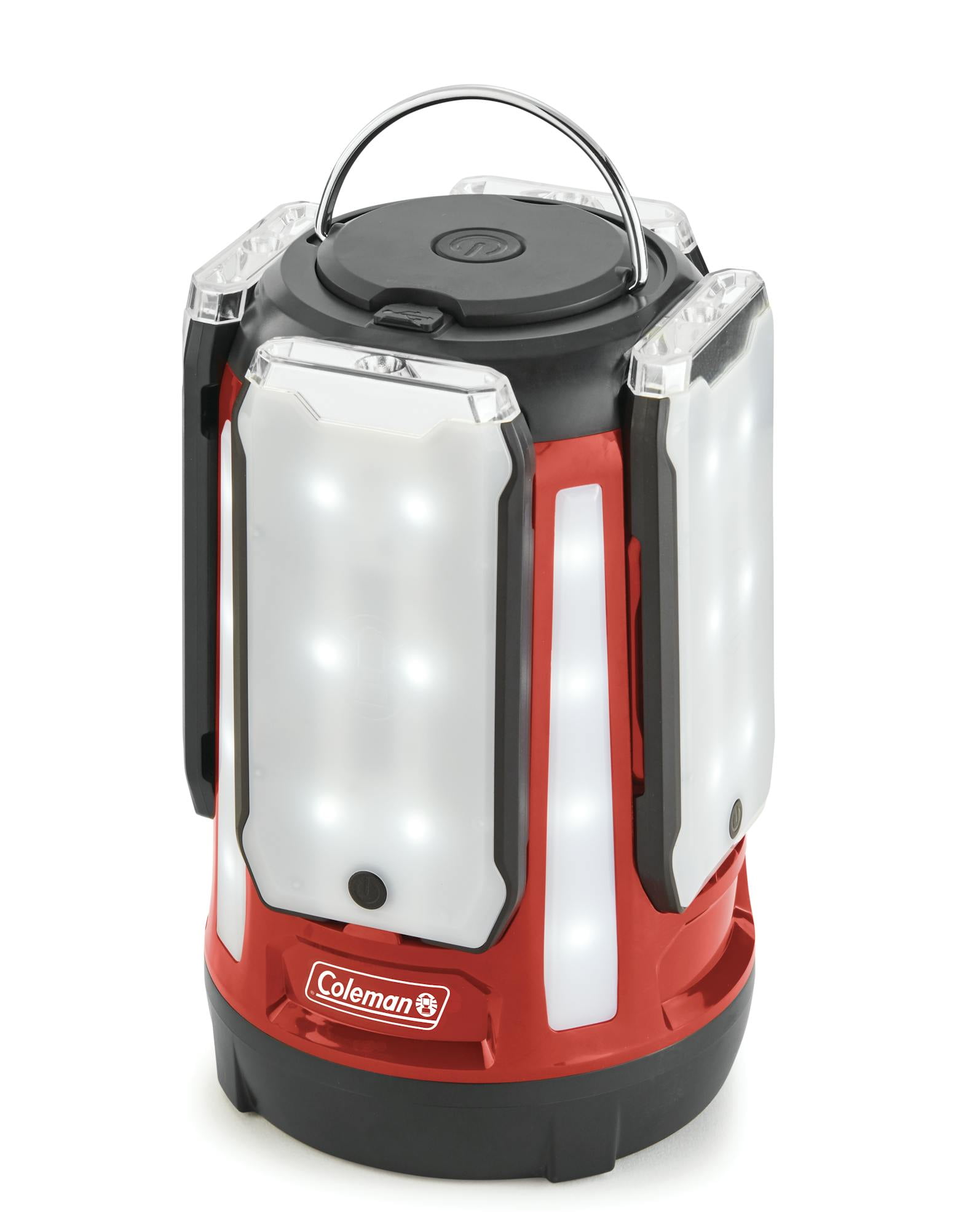 (未使用･未開封品)　Coleman Quad Pro 800l LED Lantern Red wyeba8q Amazon.com: Coleman Quad Pro 800l LED Lantern, Red : Sports