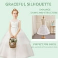 3 Hoops Petticoat Full Slip Ball Gowns Petticoat Skirt Toddler