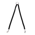 thumbnail image 3 of Nylon doble doble dos mascotas perros correa 2 vías acoplador caminar collar negro Sywqhk Libre de BPA, 3 of 5