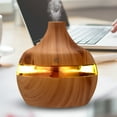 thumbnail image 4 of Wood Grain Essential Oil Aromatherapy Diffuser USB Charging Home Air Humidifier Purify Soothing LED Night Light Mist Maker, 4 of 19