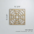 thumbnail image 2 of Ekena Millwork 15 3/8"W x 15 3/8"H x 3/8"T Medium Edinburg Decorative Fretwork Wood Wall Panels, Red Oak, 2 of 6