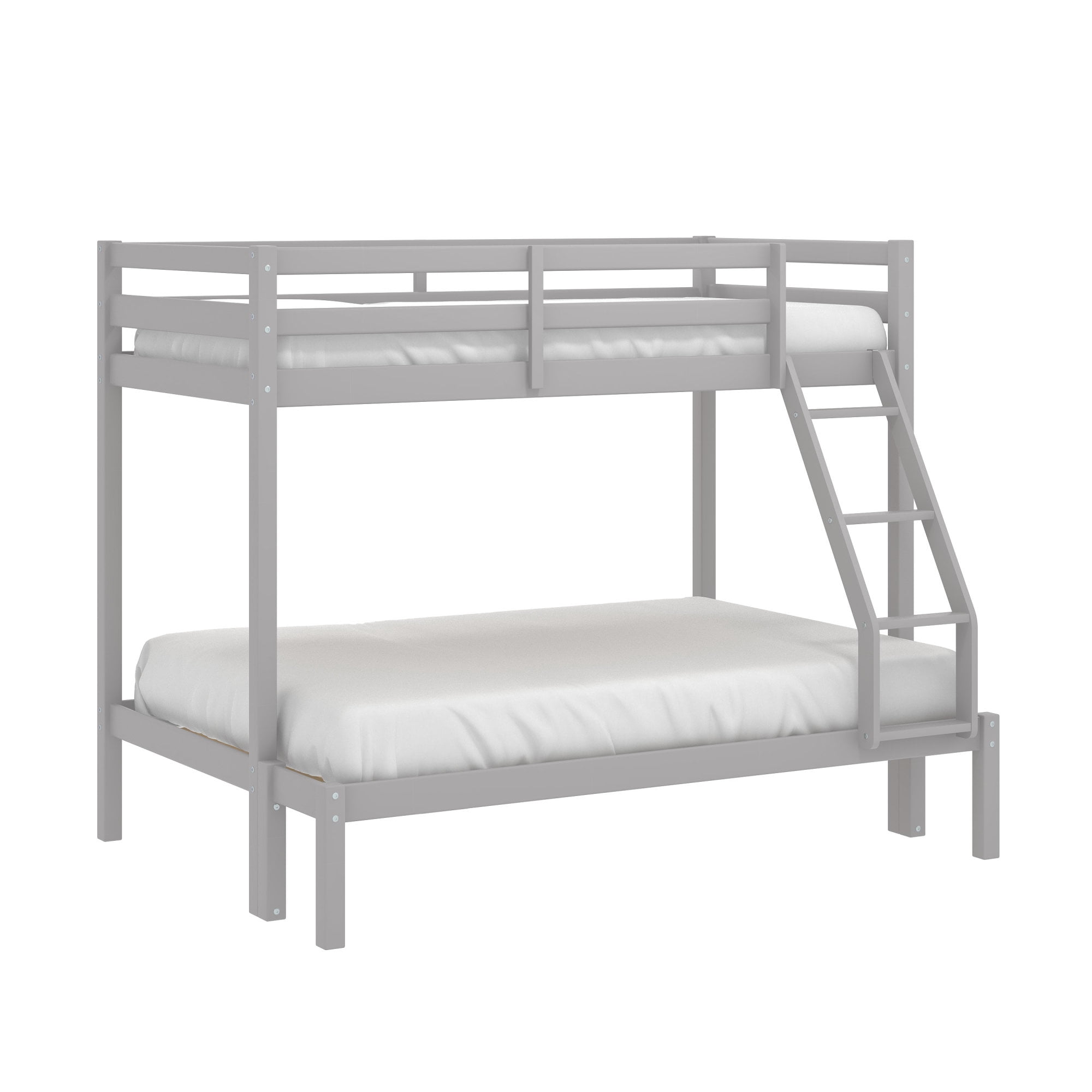 Campbell Wood Twin over Full Convertible Bunk Bed, Gray