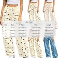 thumbnail image 2 of ClodeEU Women's High Waist Polka Dot Print Denim Pants,Casual Loose Jean Trousers ,Women's Plus XL, 2 of 6
