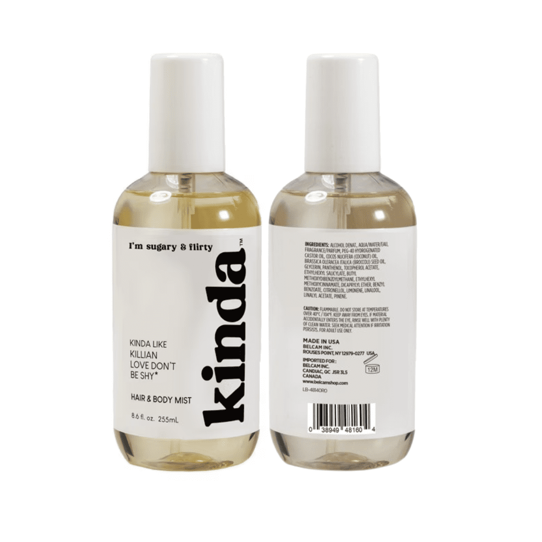 Kinda Sugary & Flirty Hair & Body Mist, Inspired by Killian Love Don’t Be Shy, for Women, 8.6 fl oz