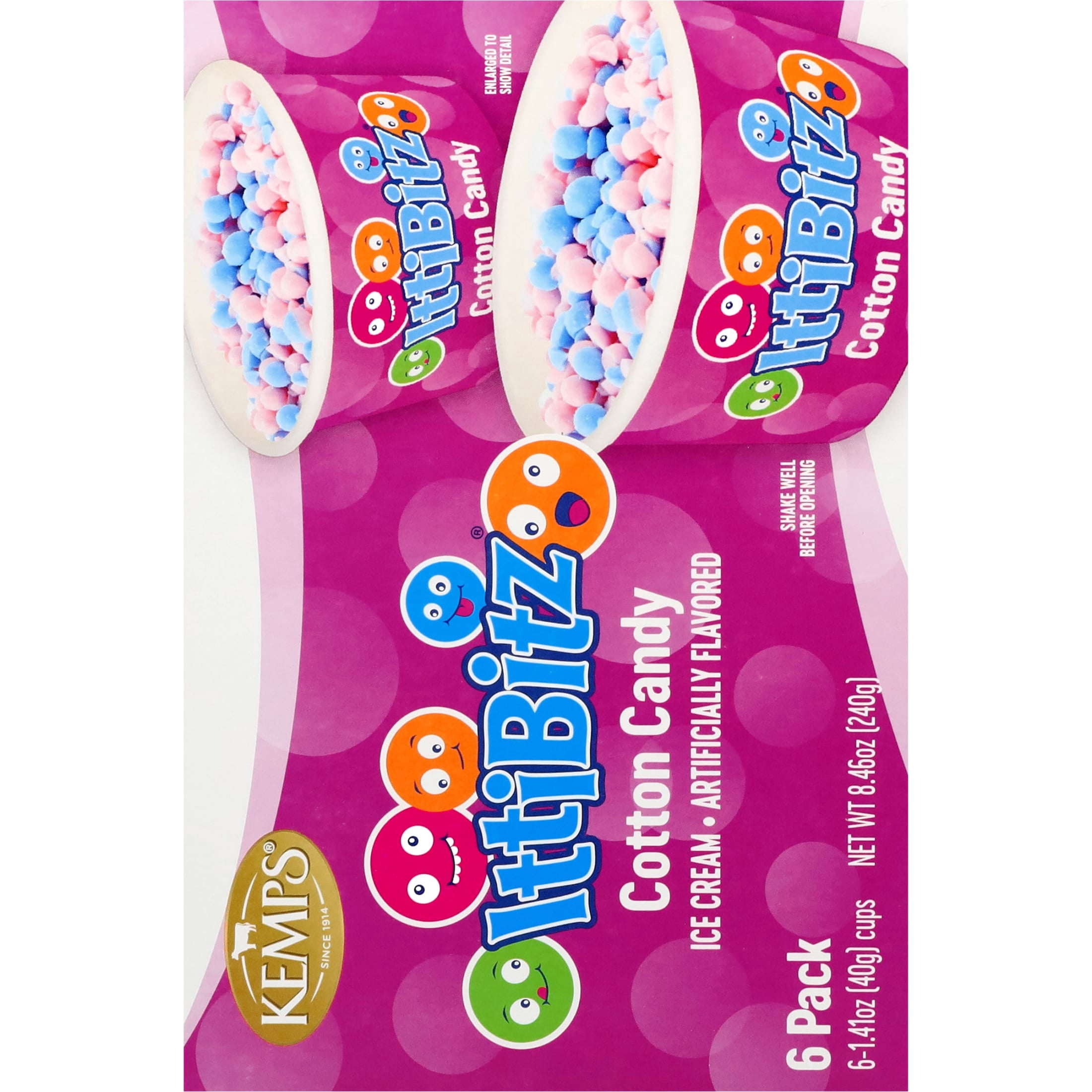 Kemps IttiBitz Cotton Candy 1.4 oz / 6 Pak