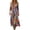 06-Pink1763, variant on XIAONU Fringe Zipper Dress for Women Sleeveless Western Irregular Hem Party Midi Dress
