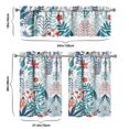thumbnail image 4 of Rustic Wildflower Curtains 36 Inch - 3 Panel Farmhouse Bohemian Set with Vintage Floral Design, Rod Pocket Kitchen Window Drapes for Cottage Decor, 4 of 4