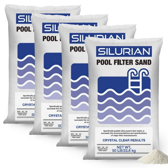 U.S. Silica 4 Pack SILURIAN 20 Grade Pool Filter Sand for Optimal Filtration