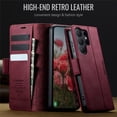 thumbnail image 6 of CaseMe Calf Leather Lining Microfibre Wallet Case for Samsung Galaxy S26 Ultra 5G 6.9" with RFID Blocking,Magnetic Closure,Card Slots,Cash Slot,Kickstand,Shockproof Flip Folio Protective Phone Case, 6 of 10