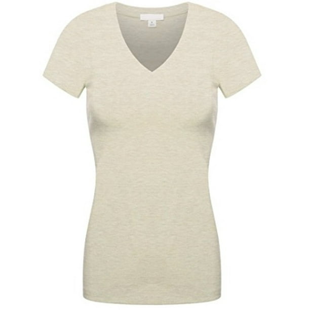 Sexy Plus Size Low-Cut Cleavage V-Neck T-Shirt Tee Top 1x2x3x - Walmart.com - Walmart.com
