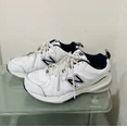 thumbnail image 1 of New Balance 608 V5 White Navy Retro Sneakers Men Size 8, 1 of 6