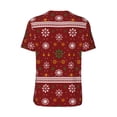 thumbnail image 3 of Haiem Hip Hop Hipster Baseball Jersey Button Down Shirts Sports Uniforms Men Women Jersey(Merry Christmas,Small), 3 of 9