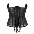 thumbnail image 3 of MISS MOLY Underbust Corset Top Zipper Open Cup Corset Waist Trainer Push Up Waist Cincher Hourglass Body Shaper for Women, 3 of 7