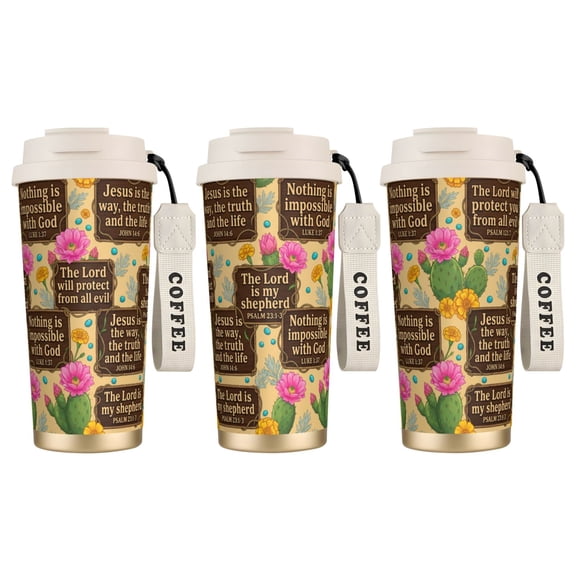 1pc Christianity Coffee Mug, 18oz Leak-proof Christian Gift for Women with Bible Verse