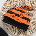 thumbnail image 6 of REgarm My First Halloween Baby Boy Outfit Long Sleeve Romper Pants Hat Pumpkin Clothes Fall Winter Clothes,6-9 Months, 6 of 7