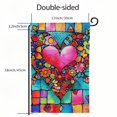thumbnail image 3 of Heduofu Heart Valentine Flag Double Sided Valentine Garden Flag for Outdoor House Valentines Day Flag Yard Decoration White, 3 of 6