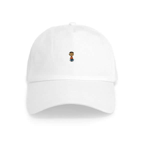 CafePress - Peanuts Franklin Walking - Adjustable 100% Brushed Unisex Casual Cotton Baseball Cap, Beige, 1