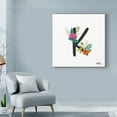 thumbnail image 3 of Trademark Fine Art 'Romantic Luxe Monogram K Black' Canvas Art by Janelle Penner, 3 of 3