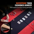 thumbnail image 4 of VEVOR 10 Player Foldable Poker Table, Blackjack Texas Holdem Poker Table with Padded Rails and Stainless Steel Cup Holders, Portable Folding Card Board Game Table, 4 of 9