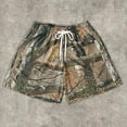thumbnail image 2 of Mlqidk Camo Cargo Shorts for Men Big and Tall Lightweight Mesh Shorts Quick Drying Elastic Waist Sports Camo Cargo Pants 3XL, 2 of 3