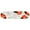 Fire Bloom, variant on Lucky Blossom Skateboard, Acrylic Wall Art Die-Cut Easy-to-Hang Japanese Wall Art by Notoriart, 1 panel, 8" x 32"