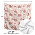 thumbnail image 3 of Sweet Jojo Designs Peony Floral Garden Pink and Ivory Swaddle Blanket, 3 of 6