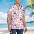 thumbnail image 5 of Balery Easter Rabbit Print Men's Hawaiian Shirts Short Sleeve Beach Shirt Relaxed Fit Vacation Button Down Shirts-, 5 of 9